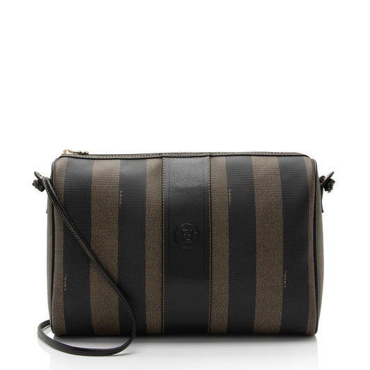 Fendi Vintage Pequin Shoulder Bag (SHF-Xlz5Fc)