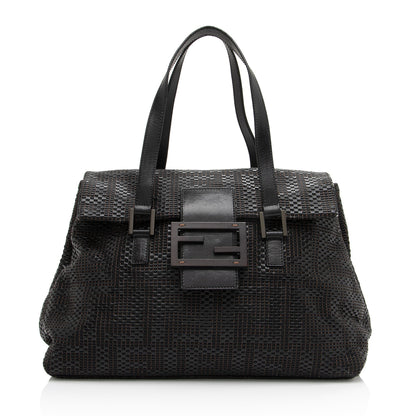 Fendi Woven Zucca Leather Forever Large Shoulder Bag (SHF-QqfMFO)