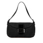 Fendi Zucca Canvas Double Flap Shoulder Bag