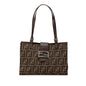 Fendi Zucca Canvas Shoulder Bag