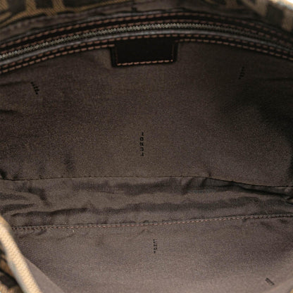 Fendi Zucca Canvas Shoulder Bag