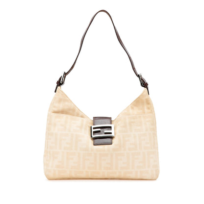 Fendi Zucca Canvas Shoulder Bag