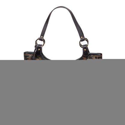 Fendi Zucca Canvas Shoulder Bag