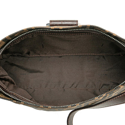 Fendi Zucca Canvas Shoulder Bag