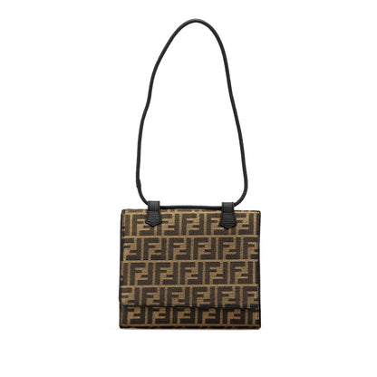 Fendi Zucca Canvas Shoulder Bag