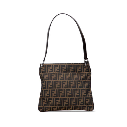 Fendi Zucca Canvas Shoulder Bag