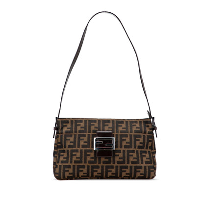 Fendi Zucca Canvas Shoulder Bag