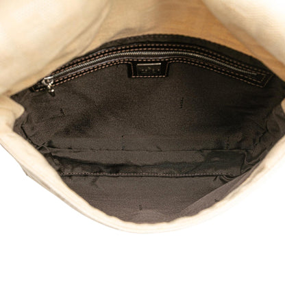 Fendi Zucca Canvas Shoulder Bag