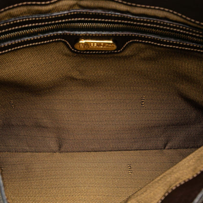 Fendi Zucca Canvas Shoulder Bag