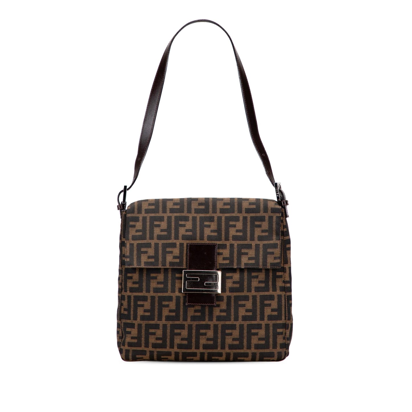 Fendi Zucca Canvas Shoulder Bag