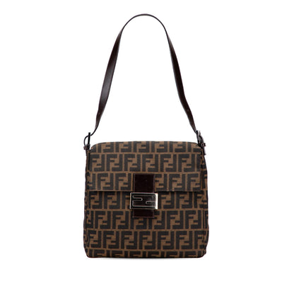Fendi Zucca Canvas Shoulder Bag