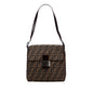 Fendi Zucca Canvas Shoulder Bag