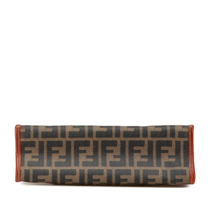 Fendi Zucca Coated Canvas Clutch
