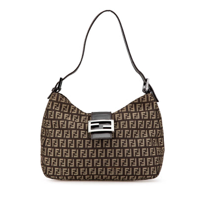 Fendi Zucchino Canvas Shoulder Bag