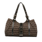 Fendi Zucchino Canvas Shoulder Bag