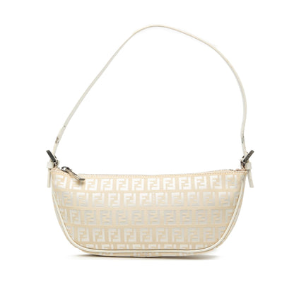 Fendi Zucchino Canvas Shoulder Bag