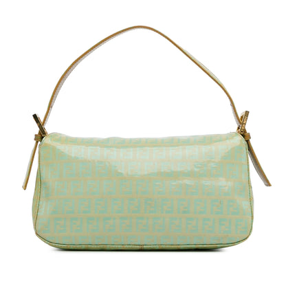 Fendi Zucchino Crystal Double Flap Shoulder Bag