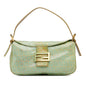 Fendi Zucchino Crystal Double Flap Shoulder Bag