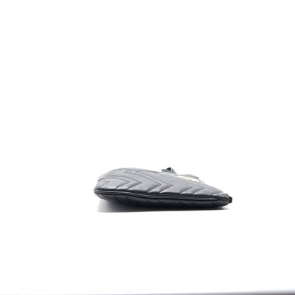 Gucci GG Black Quilted Leather Clutch