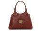 Gucci Chestnut Interlocking G Logo Reins Shoulder Bag