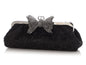 Gucci Black Crystal Broad Clutch