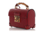 Gucci Small Red Bamboo Padlock Shoulder Bag