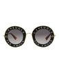 Gucci Womens Round/Oval Black Gold Grey Fashion Designer Eyewear