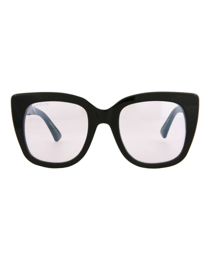 Gucci Womens Cat Eye Black Black Pink Fashion Designer Eyewear