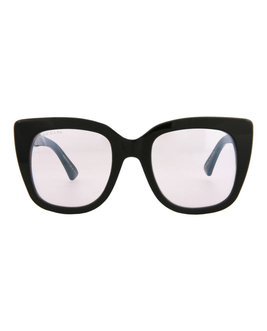 Gucci Womens Cat Eye Black Black Pink Fashion Designer Eyewear