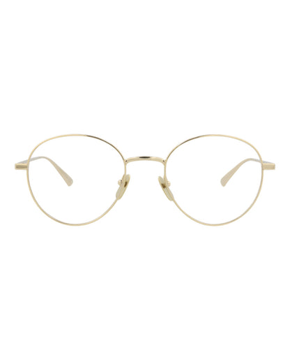 Gucci Mens Round/Oval Gold Gold Transparent Fashion Designer Eyewear