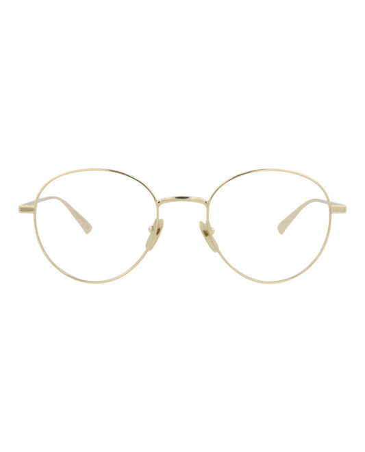 Gucci Mens Round/Oval Gold Gold Transparent Fashion Designer Eyewear