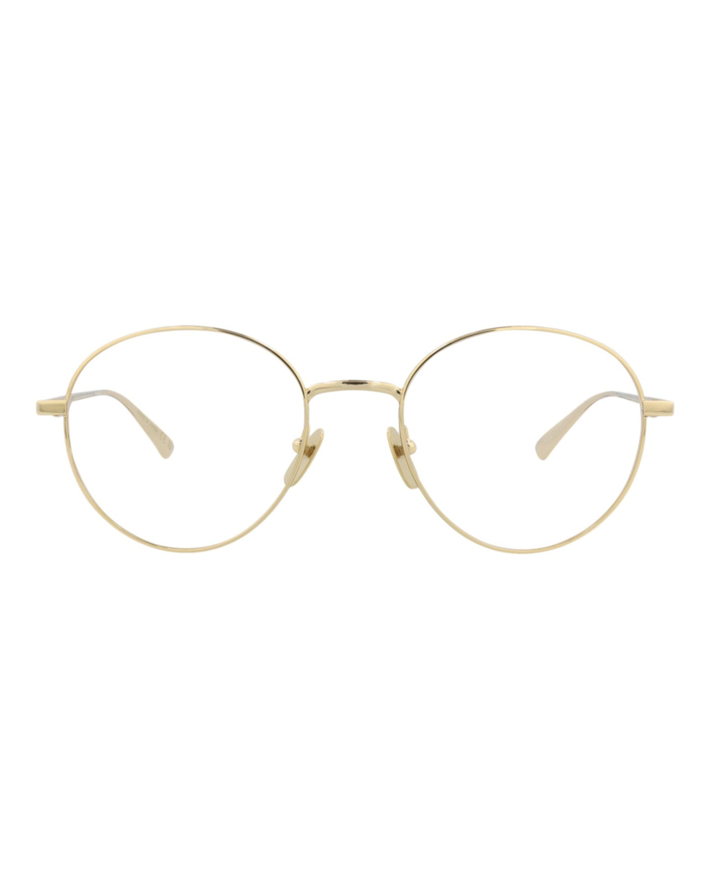 Gucci Mens Round/Oval Gold Gold Transparent Fashion Designer Eyewear