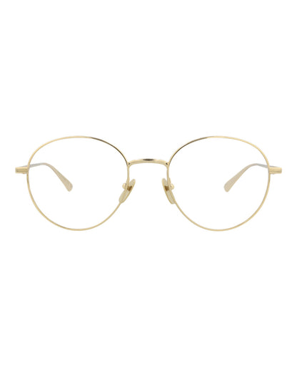 Gucci Mens Round/Oval Gold Gold Transparent Fashion Designer Eyewear