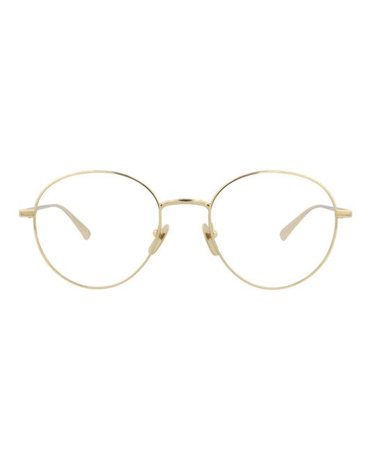 Gucci Mens Round/Oval Gold Gold Transparent Fashion Designer Eyewear