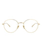 Gucci Mens Round/Oval Gold Gold Transparent Fashion Designer Eyewear