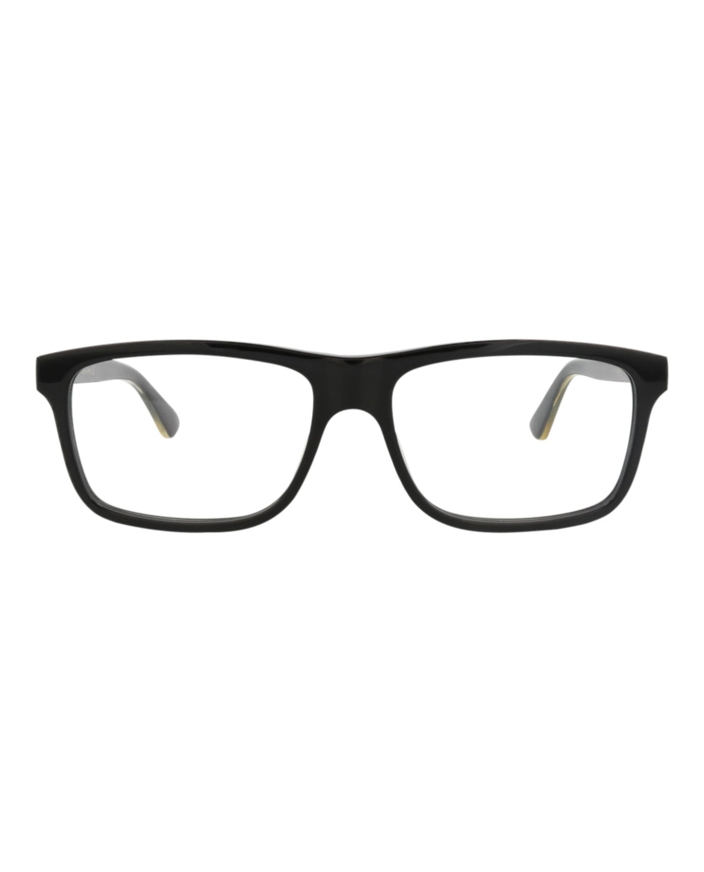 Gucci Mens Square/Rectangle Black Black Transparent Fashion Designer Eyewear