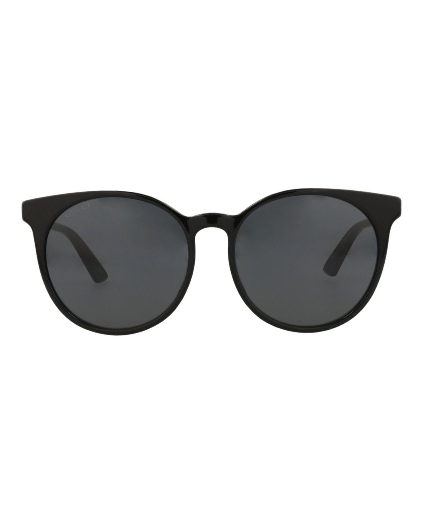 Gucci Womens Round/Oval Black Black Grey Fashion Designer Eyewear