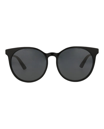 Gucci Womens Round/Oval Black Black Grey Fashion Designer Eyewear