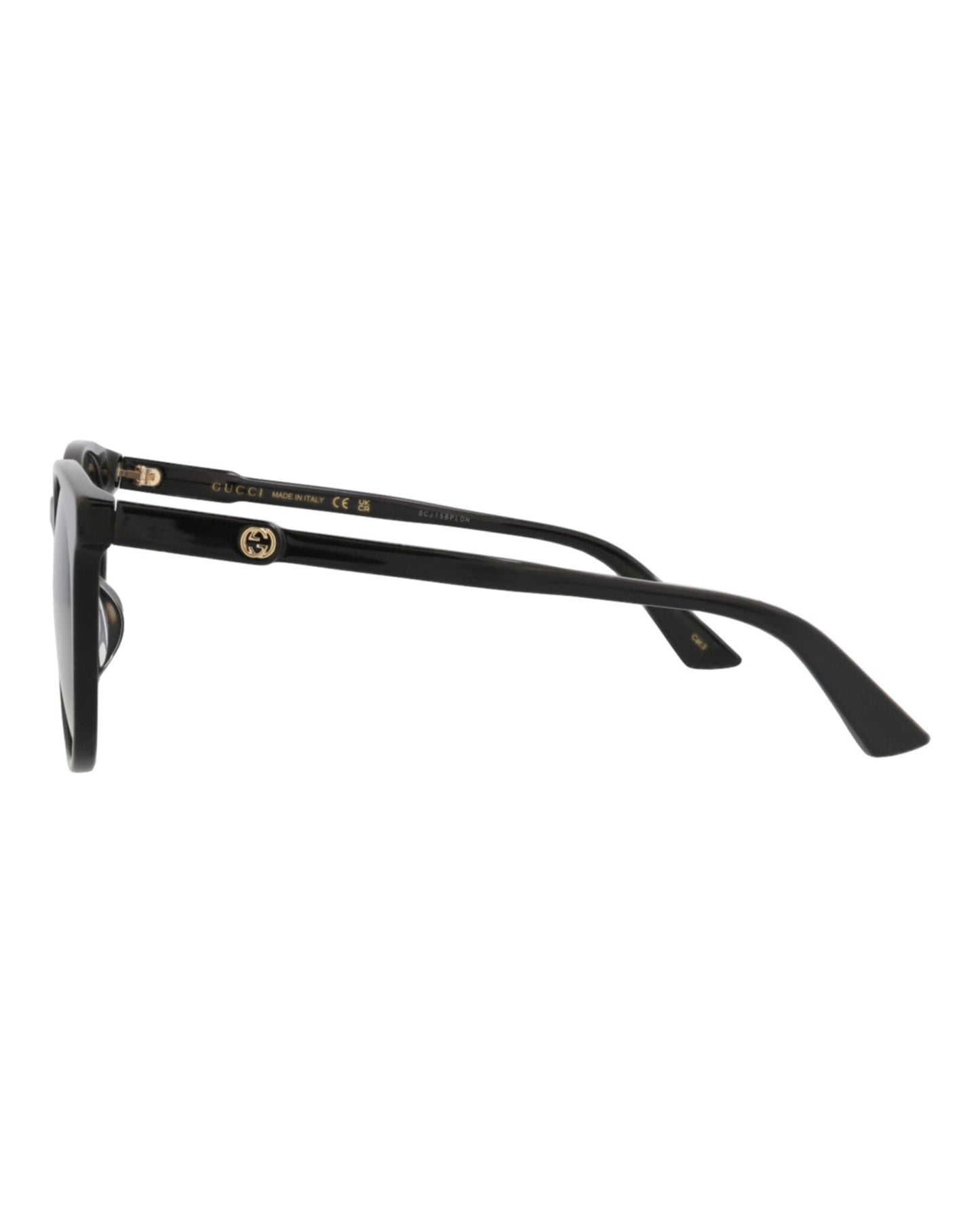 Gucci Womens Round/Oval Black Black Grey Fashion Designer Eyewear