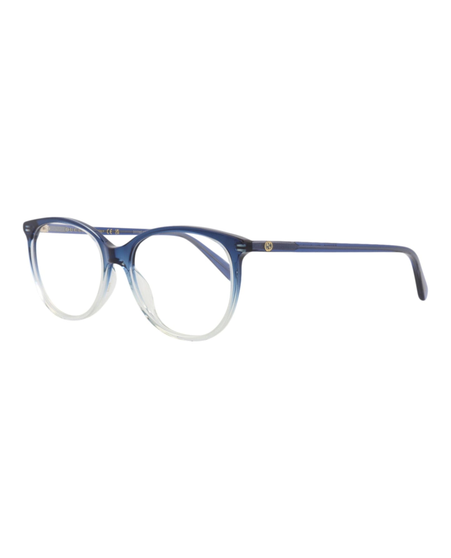Gucci Womens Cat Eye Blue Blue Transparent Fashion Designer Eyewear