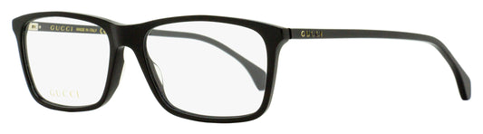 Gucci Lightweight Acetate Eyeglasses GG0553O 005 Black 56mm Black