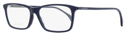 Gucci Lightweight Acetate Eyeglasses GG0553O 007 Dark Blue 56mm Dark Blue