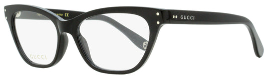 Gucci Cateye Eyeglasses GG0570O 005 Black 52mm 0570 Black