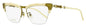 Gucci Bamboo Signature Eyeglasses GG0660O 002 Ivory/Antique Gold 58mm Ivory Antique Gold