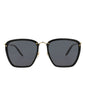 Gucci Mens Square/Rectangle Black Gold Grey Fashion Designer Eyewear