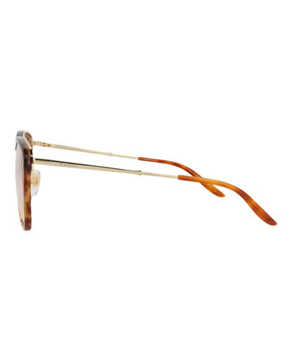 Gucci Mens Square/Rectangle Havana Gold Yellow Fashion Designer Eyewear