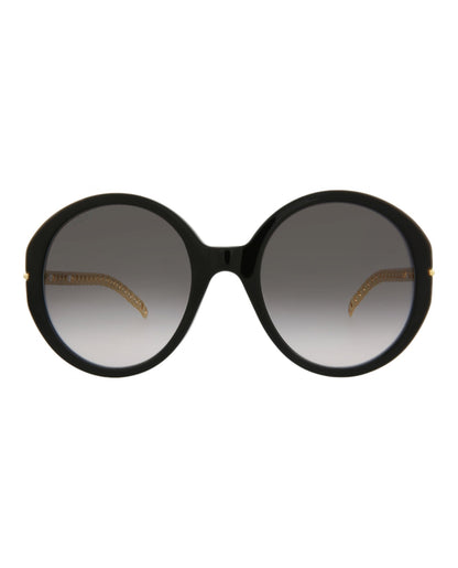 Gucci Womens Round/Oval Black Gold Grey Fashion Designer Eyewear