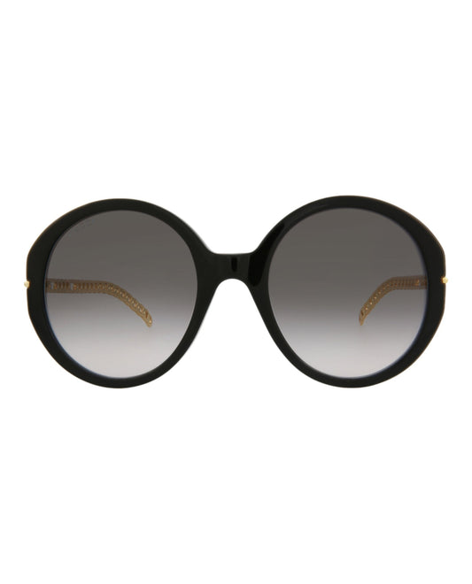 Gucci Womens Round/Oval Black Gold Grey Fashion Designer Eyewear