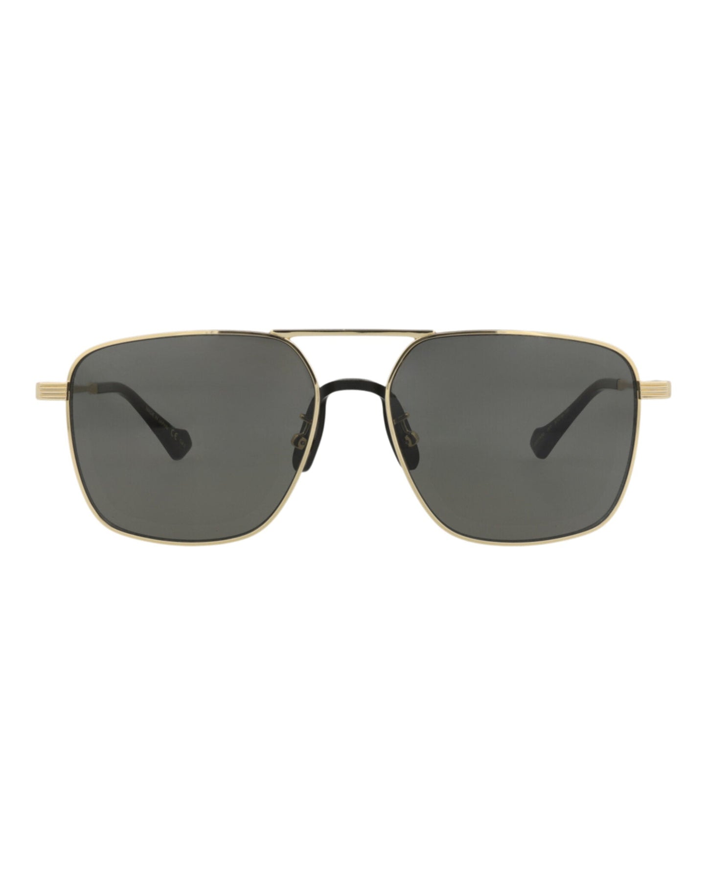 Gucci Mens Aviator Gold Gold Grey Fashion Designer Eyewear