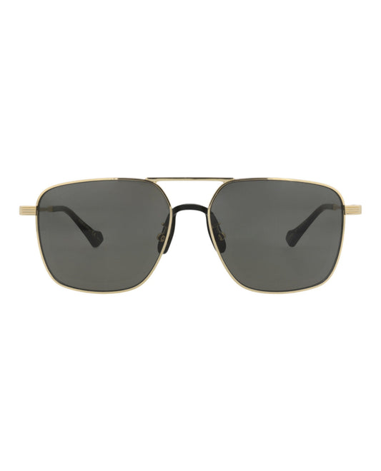 Gucci Mens Aviator Gold Gold Grey Fashion Designer Eyewear